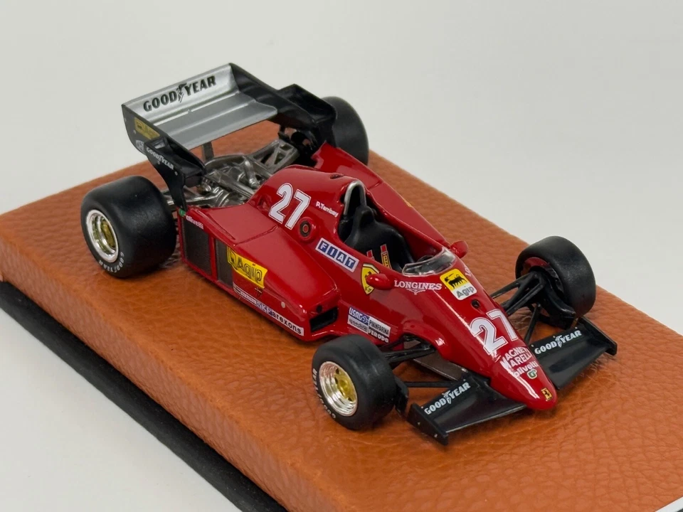 1/43 Ferrari 126 C2 B  from 1983 F1 Season of Patrick Tambay Leather base JPN14 - Image 4 of 4