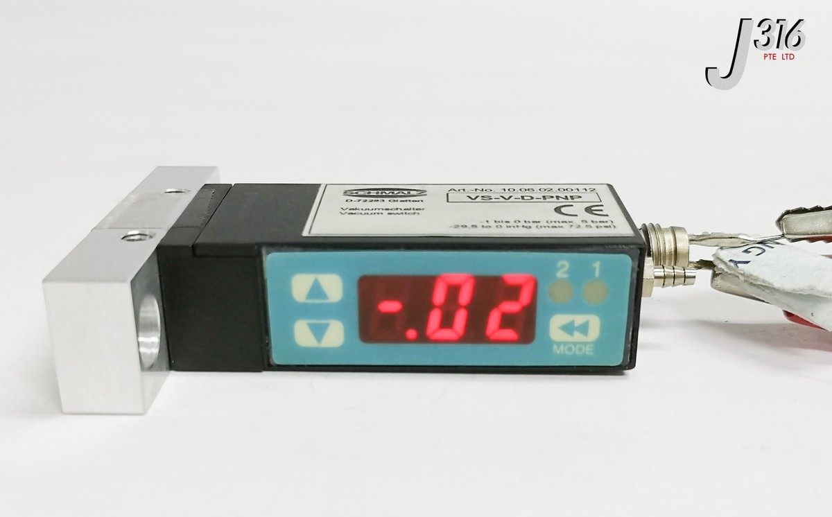 スーパーフラット 18052 SCHMALZ VACUUM SWITCH VS-V-D-PNP | eBay