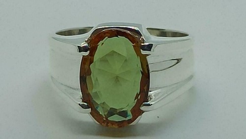 Anello alessandrite naturale 7,25 carati in argento sterling 925, anello fatt... - Foto 3 di 6