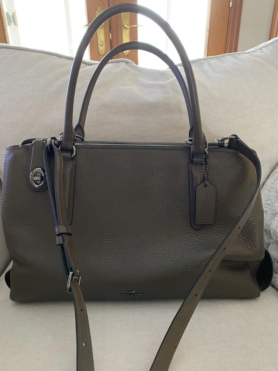 Coach pebbled 2025 brooklyn 34 carryall