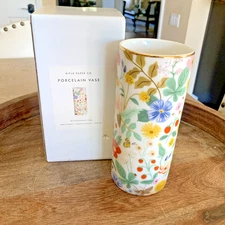 Rifle Paper Co Porcelain Vase Strawberry Fields New in Box