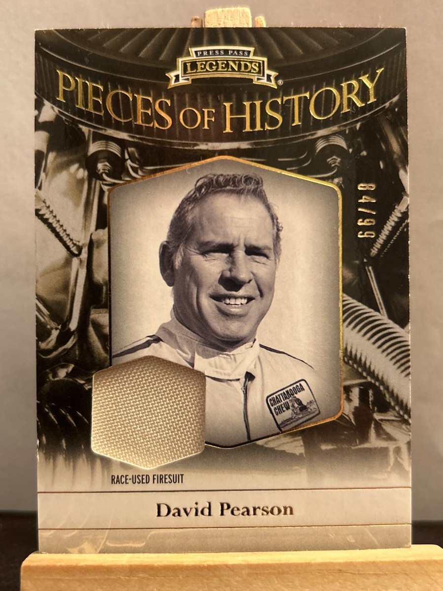 2012 press pass Piece of History David Pearson Race Used Firesuit
