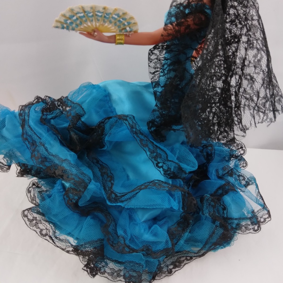 flamenco dress blue Blue Polkadot flamenco dress SECOND TIME AROUND