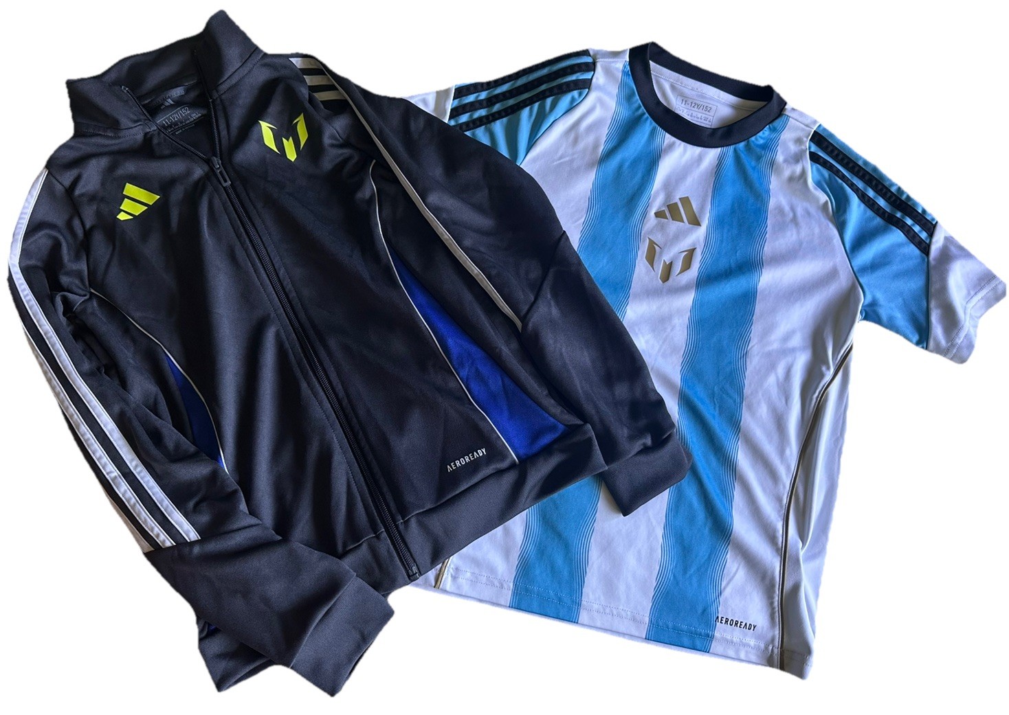 Messi Adidas Youth Medium Soccer Bundle Argentina Jersey Track Jacket YMD
