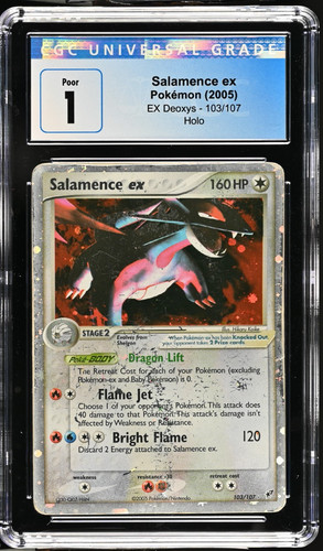 Salamence ex graded CGC 1 for sale on eBay