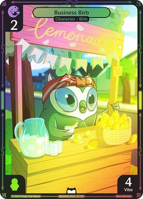 Vibes TCG  BIRB FOIL  Business Birb  - Birb & Pengu Card # 067