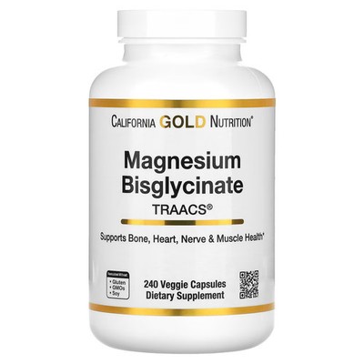 2 X  California Gold Nutrition, Magnesium Bisglycinate Chelate, Albion TRAACS�,
