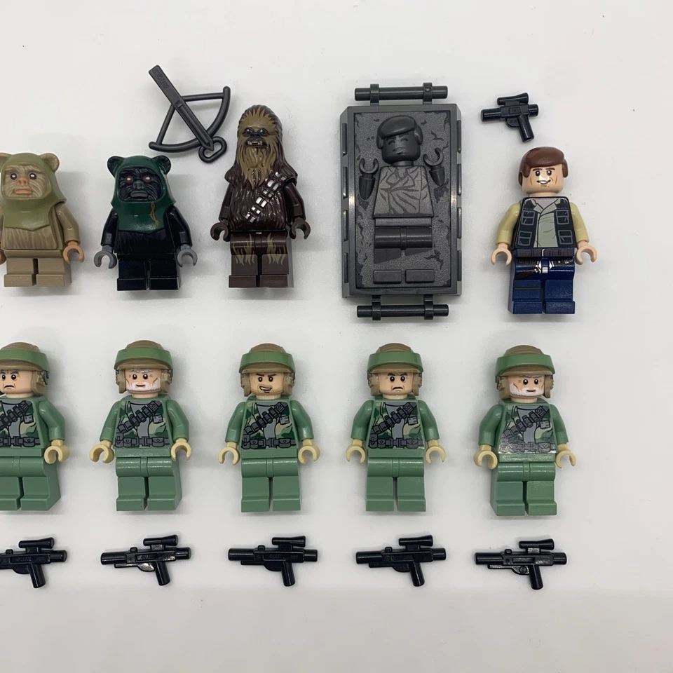 LEGO Star Wars Minifigura Lote Endor Rebels, Ewok Chewbacca Han Solo Excelente Foto 3 de 3