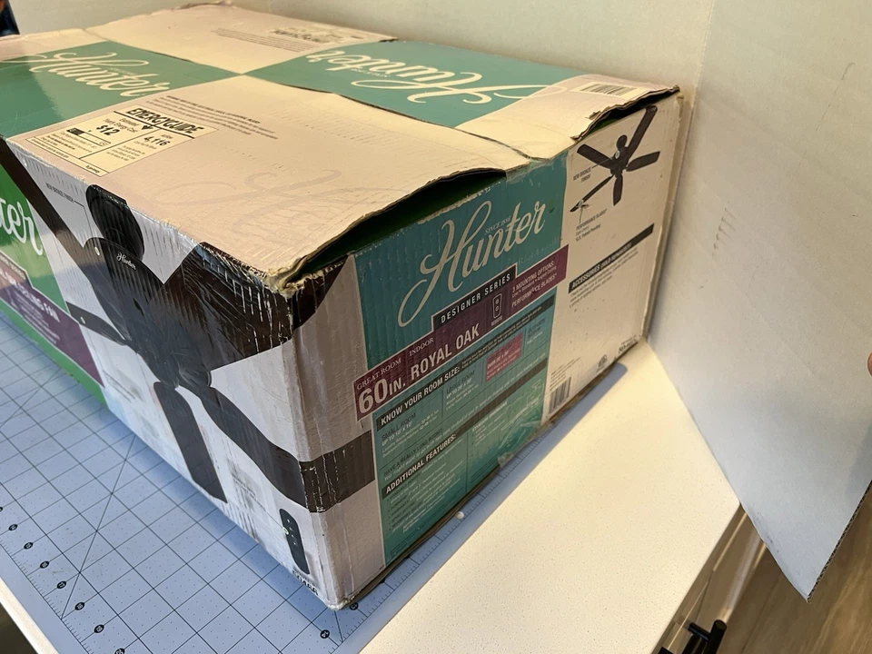 NEW HUNTER Royal Oak 60” Indoor Ceiling Fan Designer Series Remote Light 50466 - Image 3 of 4