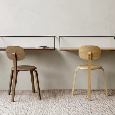 Audo Copenhagen Afteroom Sperrholz Stuhl Leder Creme