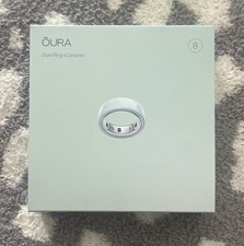 OURA Ring GEN 4 Ceramic Tide Smart Ring Size 8 - New/Sealed 