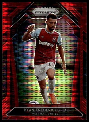 2020-21 Panini Prizm Premier League Ryan Fredericks #184 Red Pulsar Prizm
