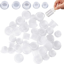 50PCS 5 Sizes Salt and Pepper Shaker Stoppers with Pull Tab Plastic Salt Shaker