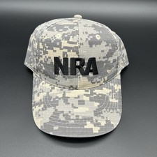 New NRA Est. 1871 Strapback Hat Digital Camo Adjustable 6 Panel Rifle Mens Green