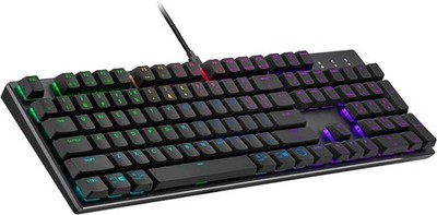 CoolerMaster Tastatur SK652, RGB Low profile switch Red, SP Layout (Gebraucht)