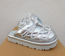 UGG SPACESLIDER HI SHINE SLIDE PLATFORM SLIPPER SHOES, WOMEN US 10/ EUR 41 NIB