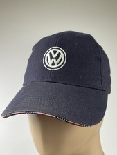 Volkswagen Hat Cap Strap Back Mens One Size Blue Usa Flag Logo Embroidered