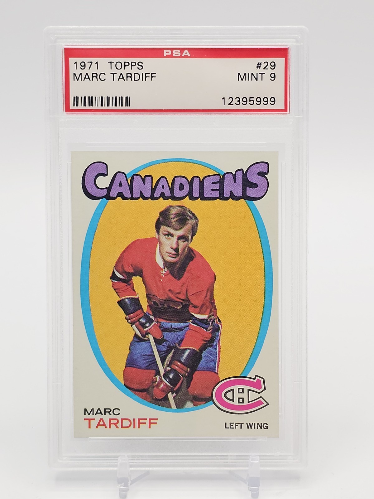 Marc Tardiff #29 Hockey Cards 1971 Topps trading card — raw and PSA graded price guide