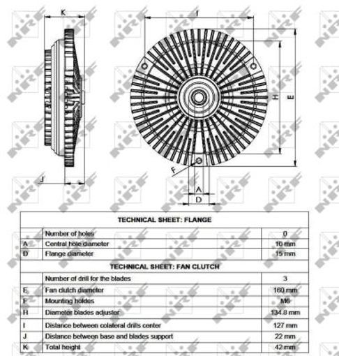 Für NRF NRF 49540 Clutch, radiator fan 49540 Fan clutch fits: MERCEDES SPRINTE - Bild 10