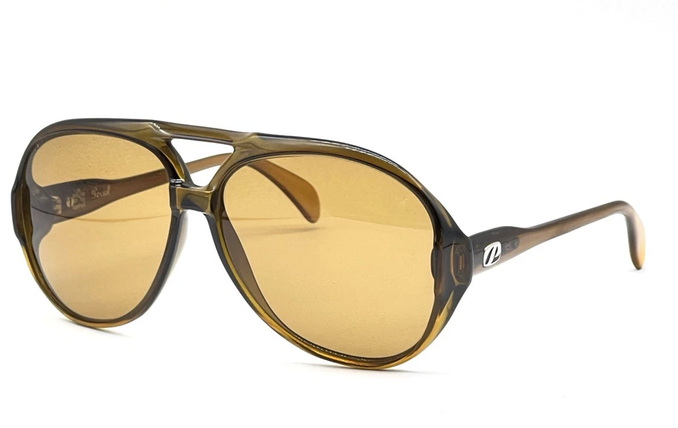 Vintage Persol Ratti P210 Aviator Sunglasses Optyl Brown Italy - Image 4 of 4