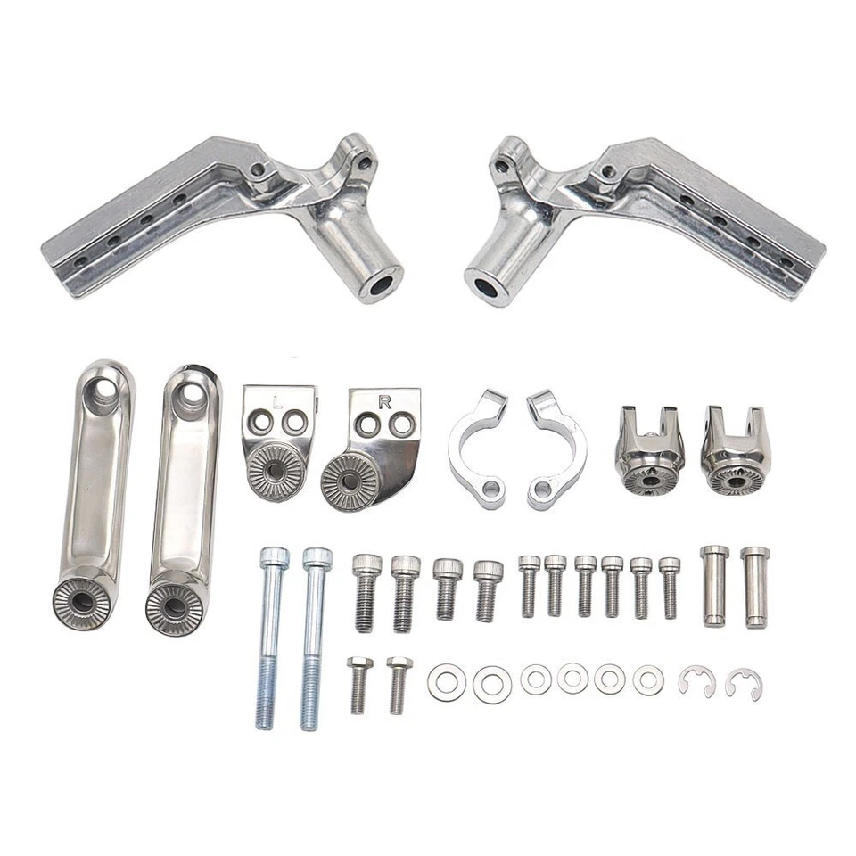 Kit de montaje de soporte reposapiés de 3 vías de acero para Honda Goldwing GL1800 2018+ Foto 2 de 4