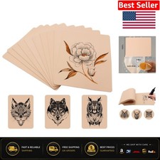 Water-Resistant Flexible Tattoo Skin - 20 Blank Practice Sheets, 7.4x5.6