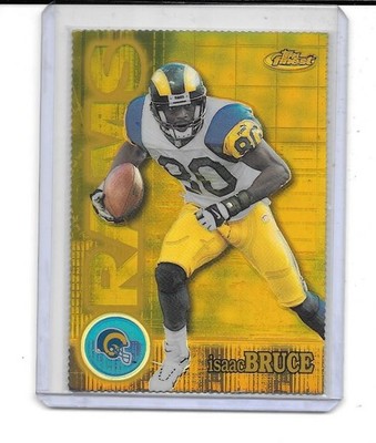 2000 FINEST ISAAC BRUCE GOLD DIE CUT REFRACTOR # 41/300 RAMS