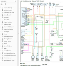 Chevy Truck C1500 1996 Color Wiring Diagram Schematic V8 5.7l 2wd Pdf