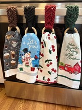 macrame kitchen towel holder