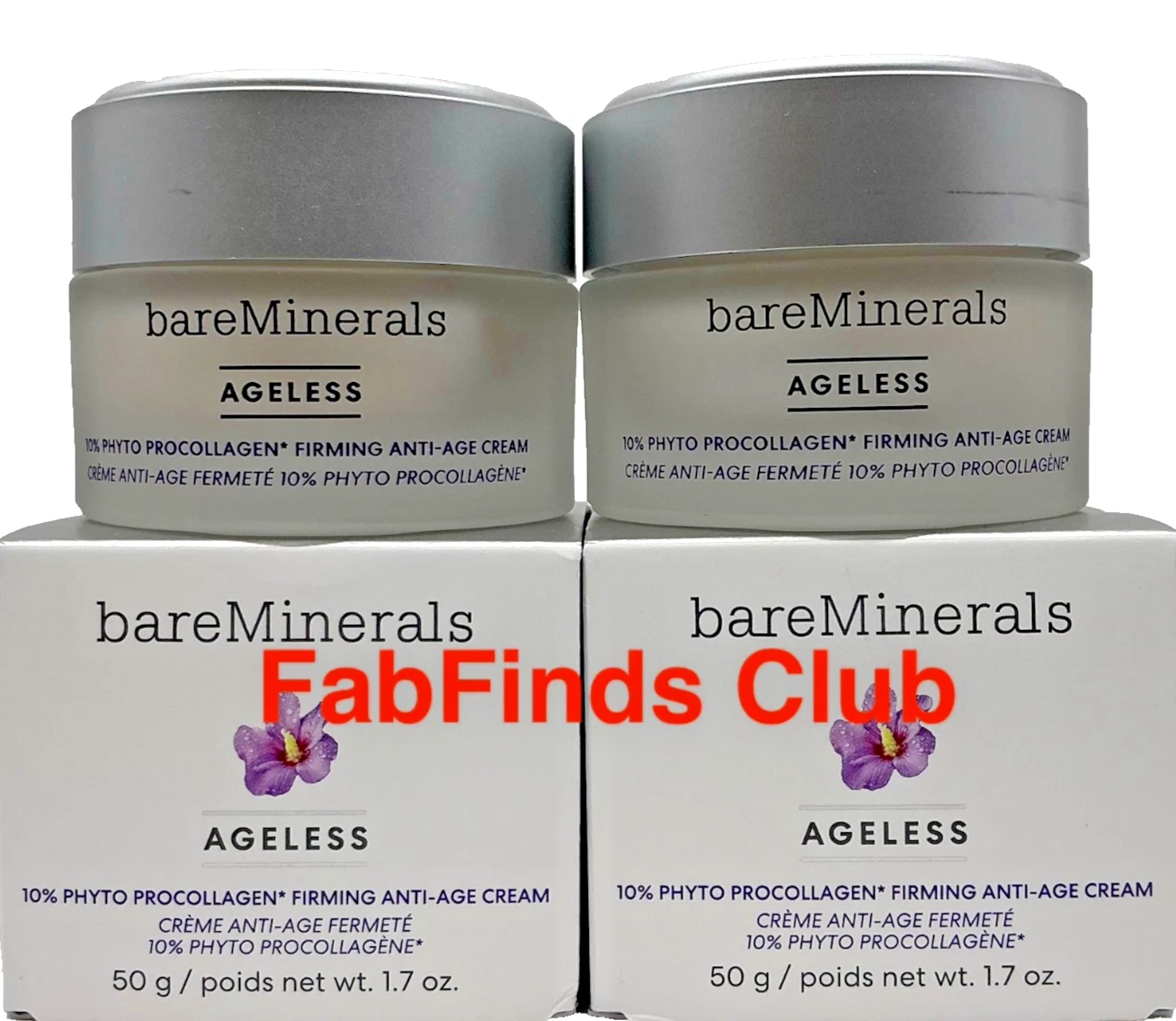2x BareMinerals Ageless Phyto Procollagen Firming Anti-Age Cream
Opens in a new window or tab