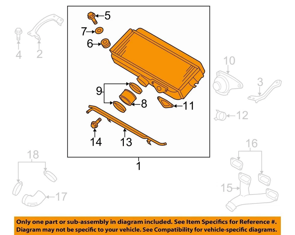 Intercooler 2,5 L compatible con 15-16 WRX 584975 Foto 3 de 4