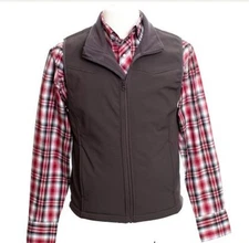 Wyoming Traders Medium Men’s Morgan Charcoal Laminated Vest