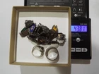 5 925 Sterling Silver bracelet ring Lot Vintage Stones  Scrap or Wear 43 gram