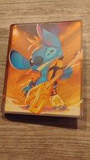 Disney Lorcana Stitch 3-Ring Binder 4-Pocket 80 Cards A5 Top Load Strap