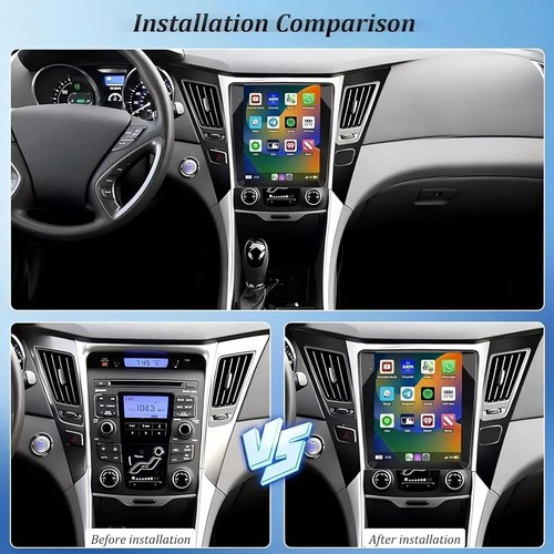 Radio estéreo para automóvil 4+64G para Hyundai Sonata Android14 2011-2015 Carplay GPS FM navegación - Imagen 9 de 23