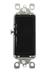 Leviton 15 Amp, 120/277 Volt, Decora Rocker 3-Way AC Quiet Switch, Residential G