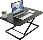 Ultra-Slim Single Top Height Adjustable Standing Desk Riser Compact Sit Stand