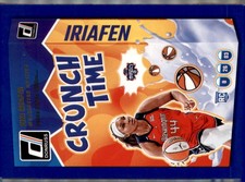 2025 Donruss WNBA #20 Kiki Iriafen Crunch Time Press Proof Blue
