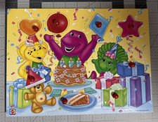 Barney Peg Puzzle Baby Bop BJ SHAPES COLORS 2004 Lyons Birthday Party Mattel
