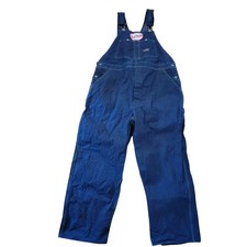 OshKosh Bgosh Union 44x30 Dark Wash Denim Bib Overalls Vestbak USA Barn Chores