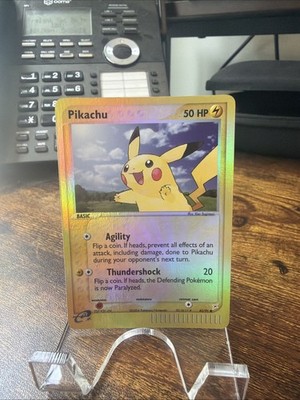 PIKACHU 43/95 TEAM MAGMA VS TEAM AQUA LP/NM CLEAN REVERSE HOLO