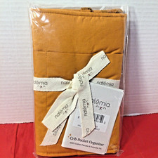 New Natemia Crib Pocket Organizer "Harvest Gold" 100 Organic Cotton Percale
