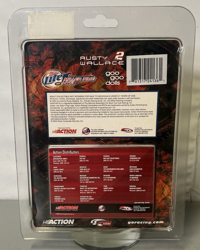 #2 Rusty Wallace Miller Lite GOO GOO DOLLS 1/64 Action 2003 Intrepid ~NEW - Picture 2 of 6
