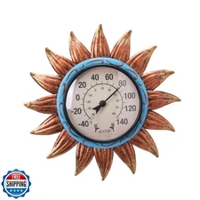 MUMTOP Indoor Outdoor Thermometer - Sunflower Wall Thermometer, O