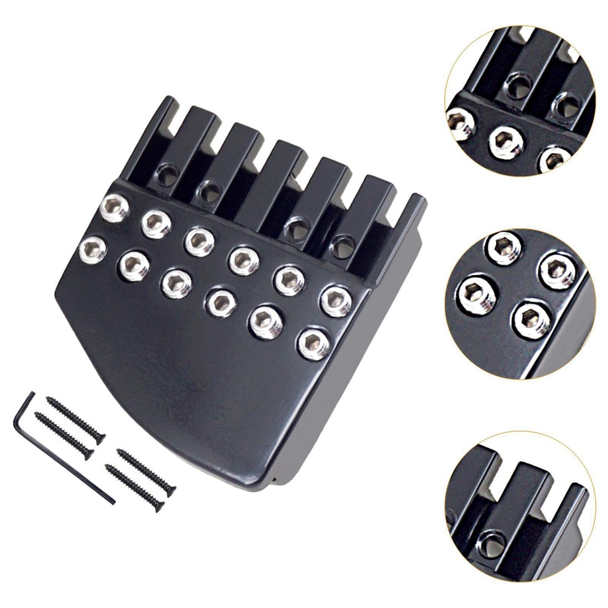 Headless Guitar Bridge Nut 6 String Guitar Locking Nut | eBay