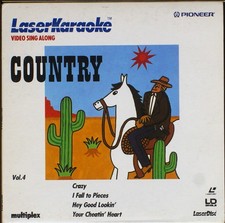 Multiplex Laser Karaoke - Country vol 4 - 8" Laser Disc LD NTSC NHLMU 051 JAP
