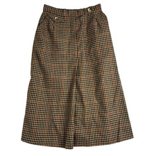 EVAN PICONE Skirt Women 10 Pleated Wool Blend Pockets Zipper Vintage 70's