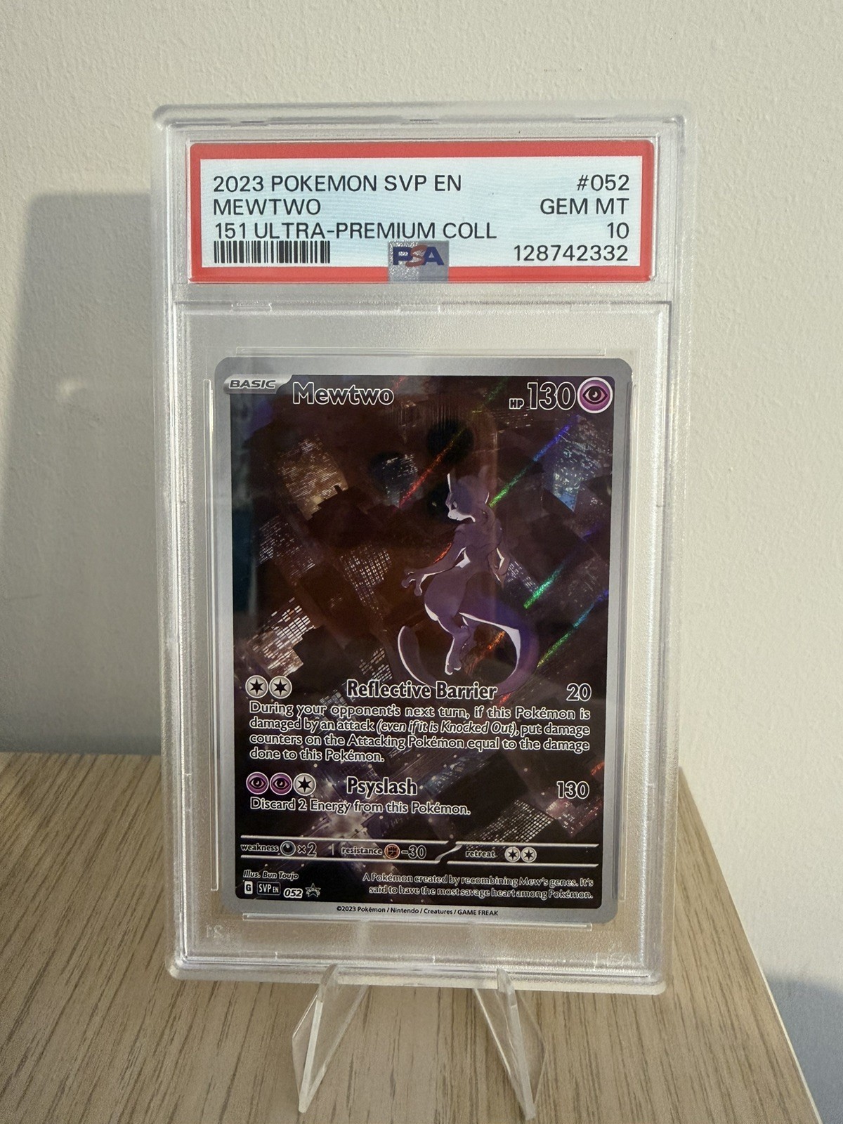 Pokémon TCG Scarlet & Violet Mewtwo SVP 052 Black Star Promo PSA 10