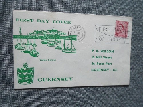 Guernsey 1964 21/2d Rose Red regional illustrated first day cover