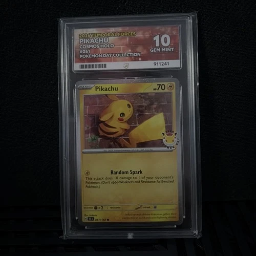 Pikachu Holo Promo Card 051/162 Stamped Ace 10 Gem Mint